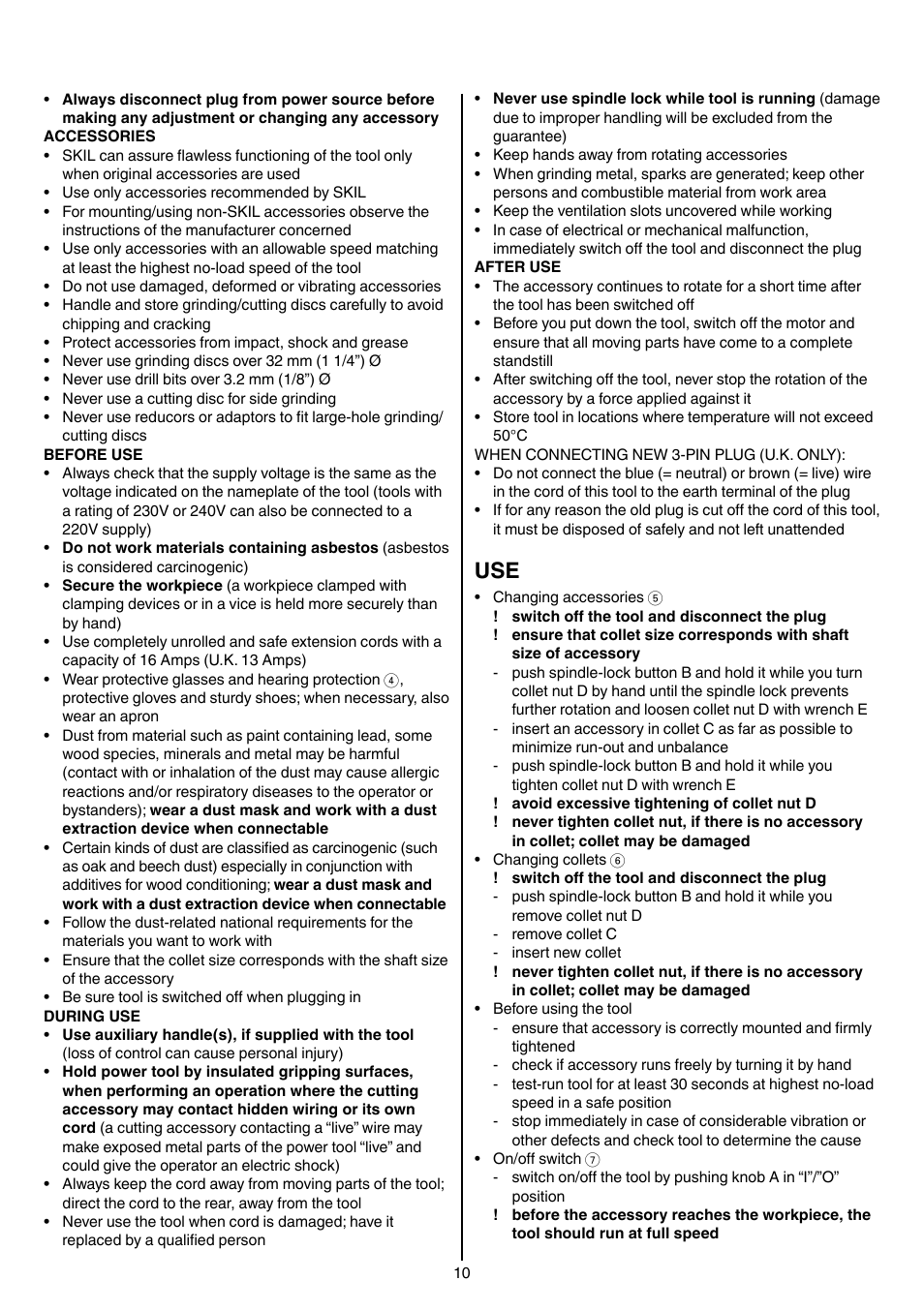 Skil 1415 AC User Manual | Page 10 / 188