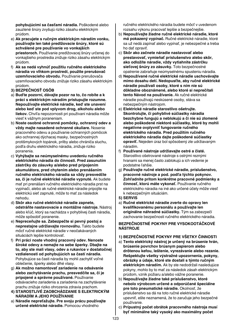 Skil 1415 AC User Manual | Page 123 / 188