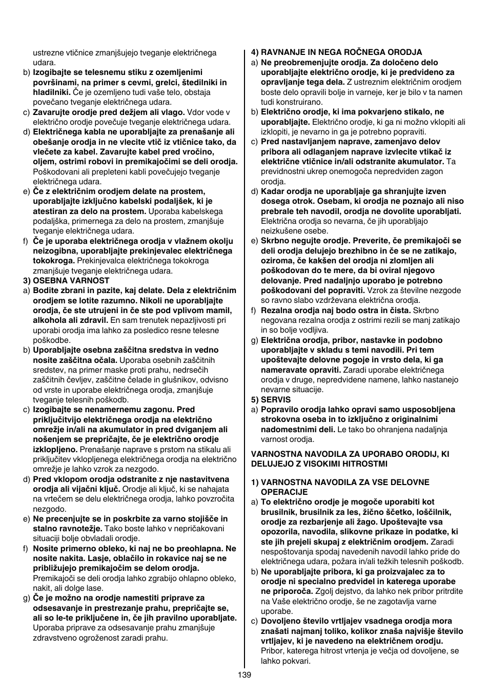 Skil 1415 AC User Manual | Page 139 / 188