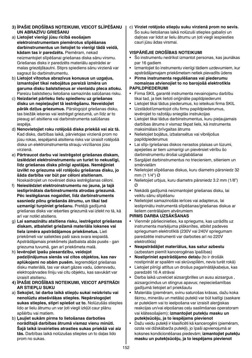 Skil 1415 AC User Manual | Page 152 / 188
