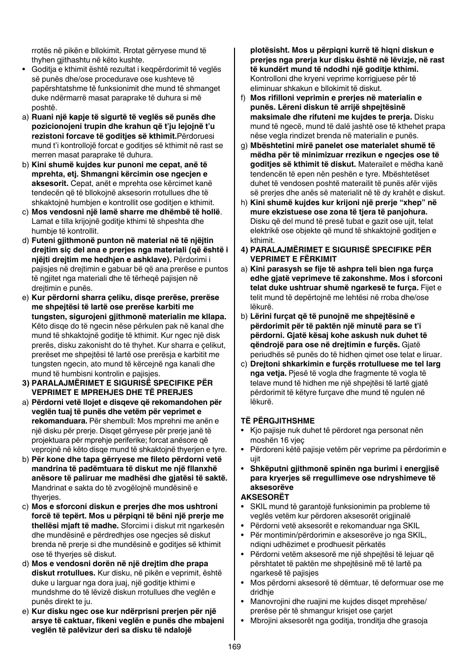Skil 1415 AC User Manual | Page 169 / 188