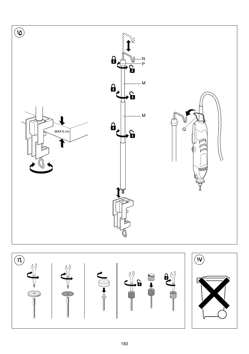 Skil 1415 AC User Manual | Page 183 / 188