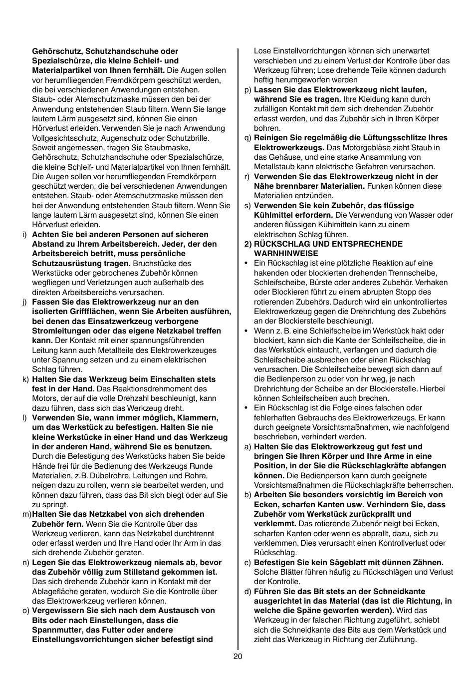 Skil 1415 AC User Manual | Page 20 / 188