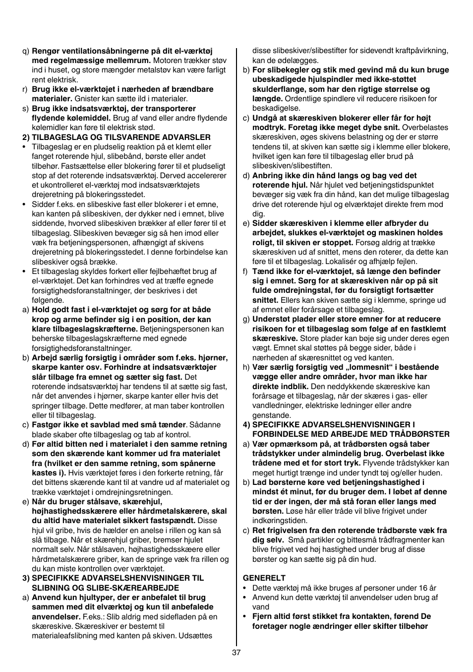 Skil 1415 AC User Manual | Page 37 / 188