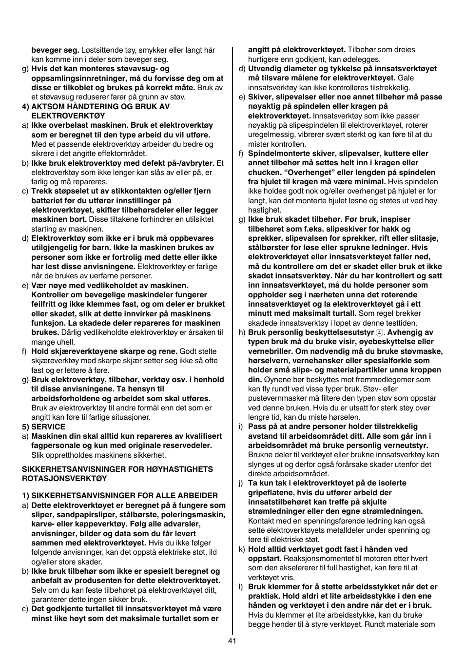 Skil 1415 AC User Manual | Page 41 / 188