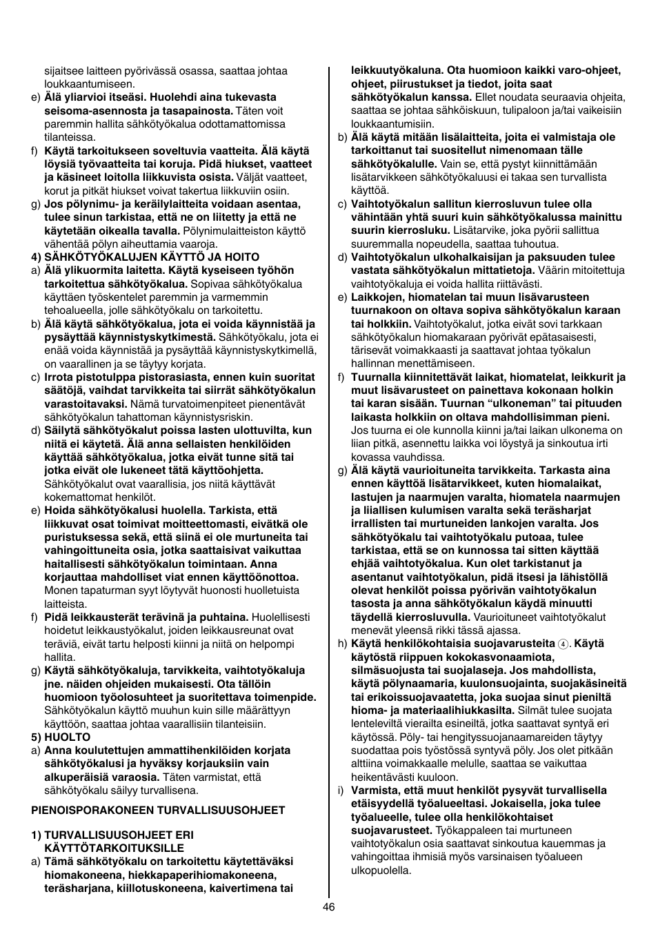 Skil 1415 AC User Manual | Page 46 / 188