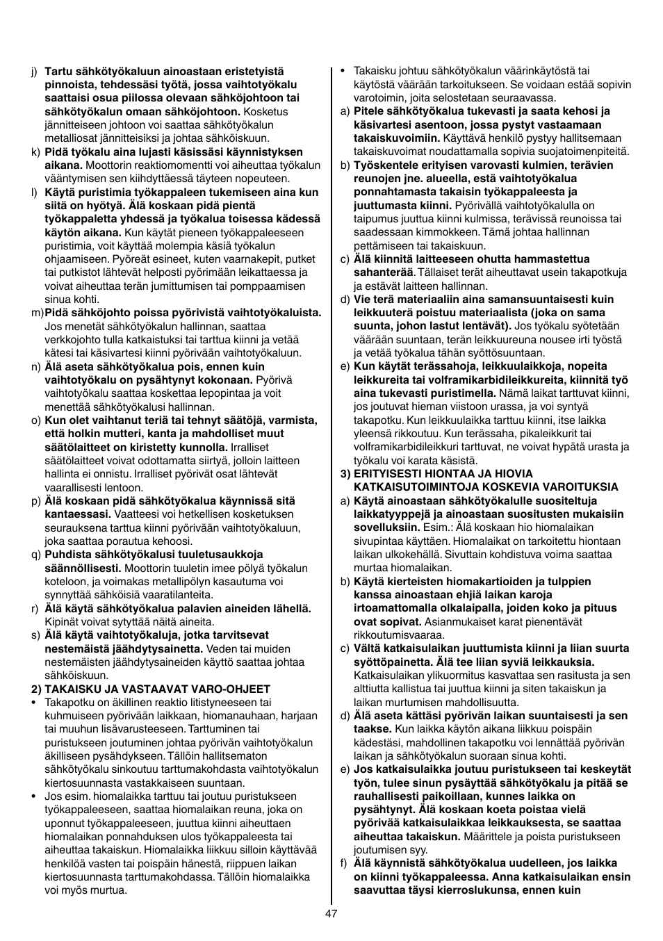 Skil 1415 AC User Manual | Page 47 / 188