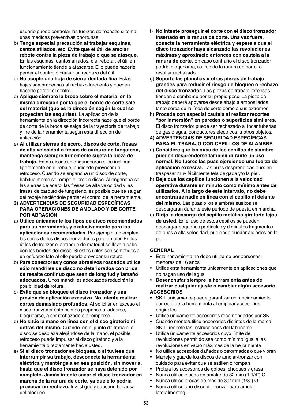 Skil 1415 AC User Manual | Page 53 / 188