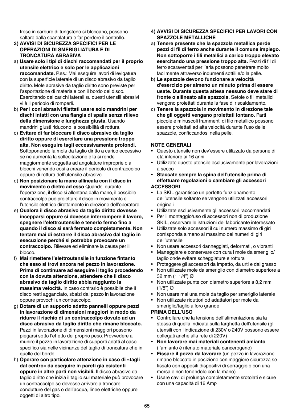 Skil 1415 AC User Manual | Page 65 / 188