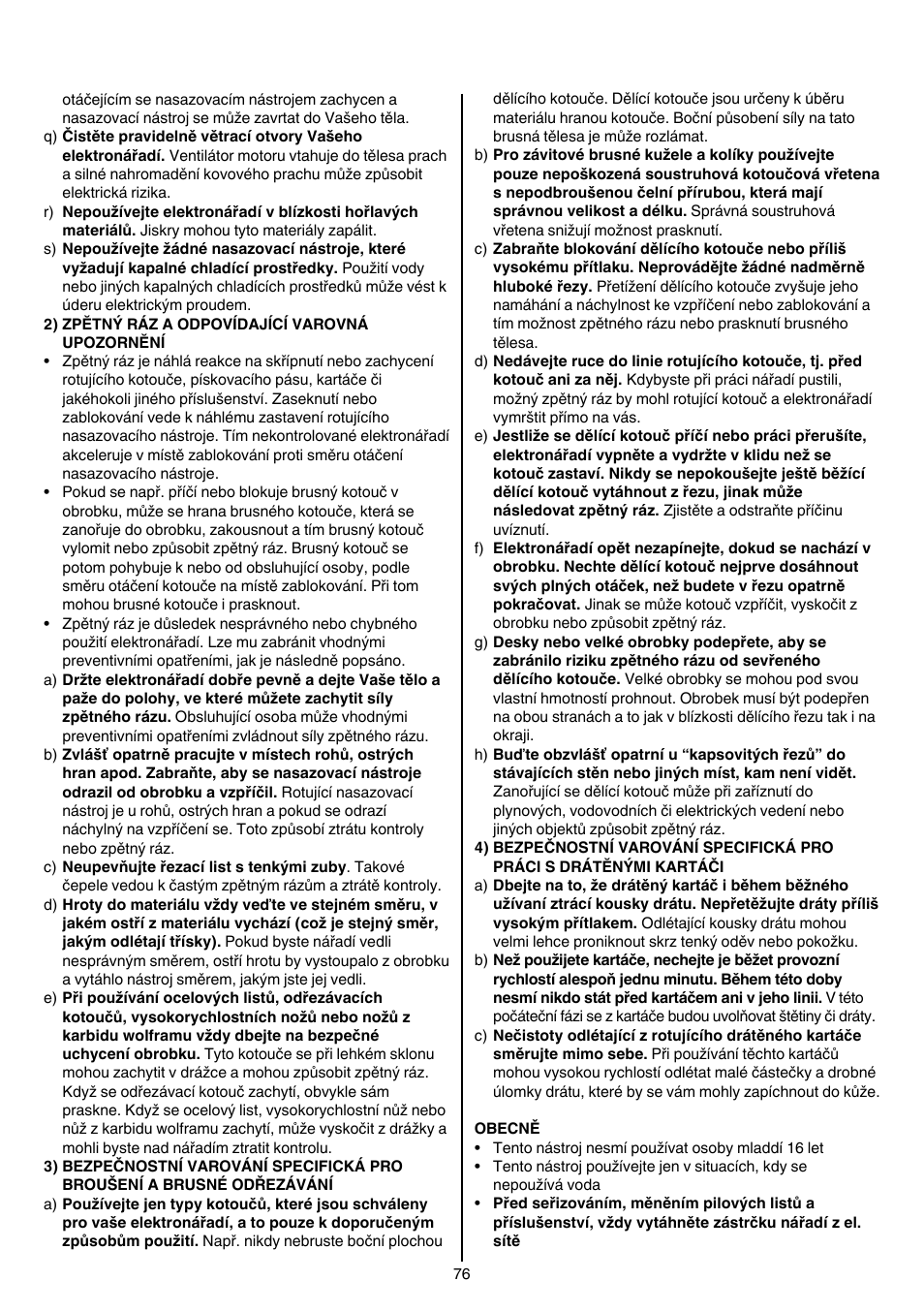 Skil 1415 AC User Manual | Page 76 / 188