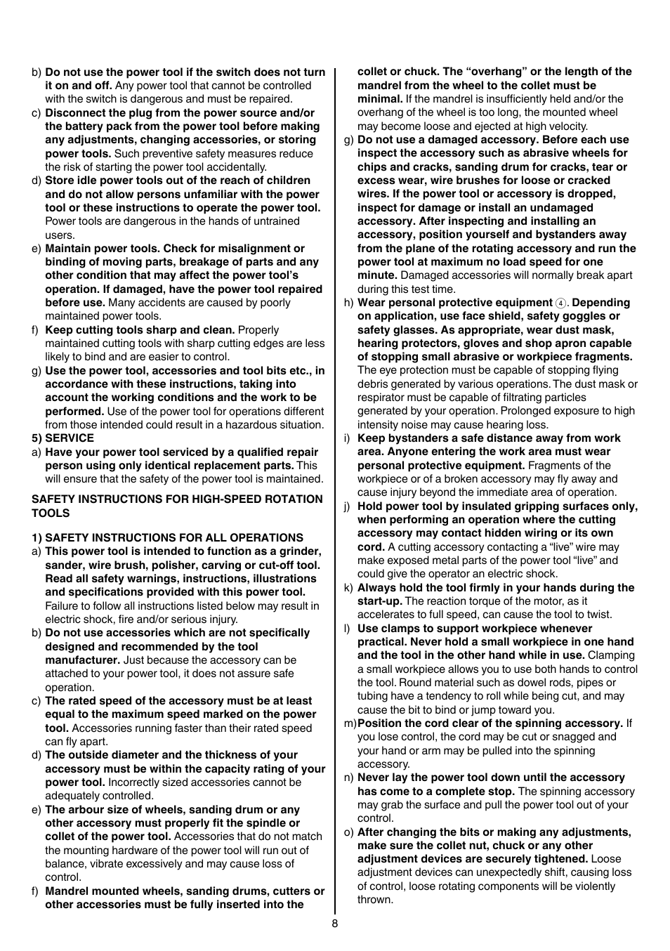 Skil 1415 AC User Manual | Page 8 / 188