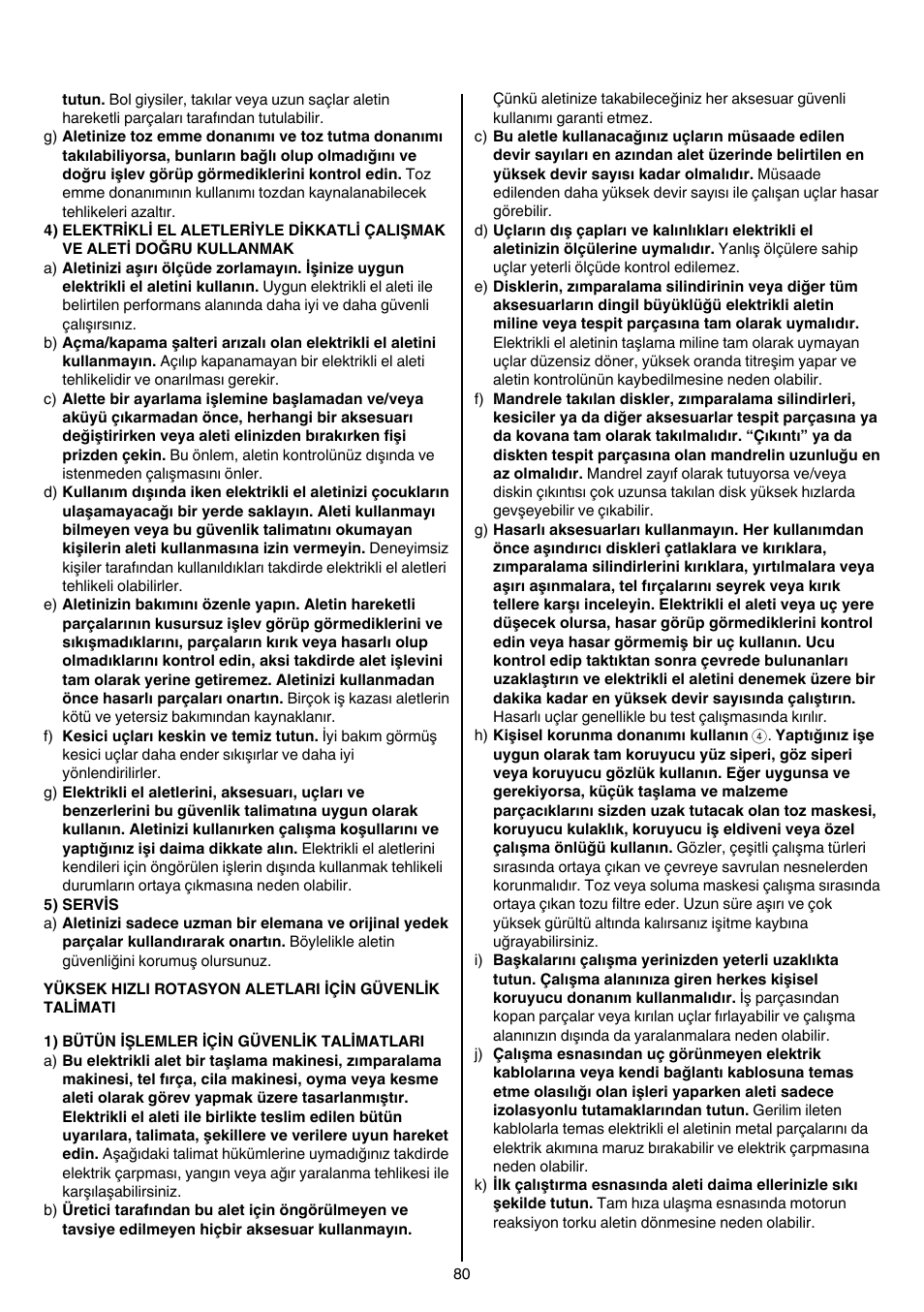 Skil 1415 AC User Manual | Page 80 / 188