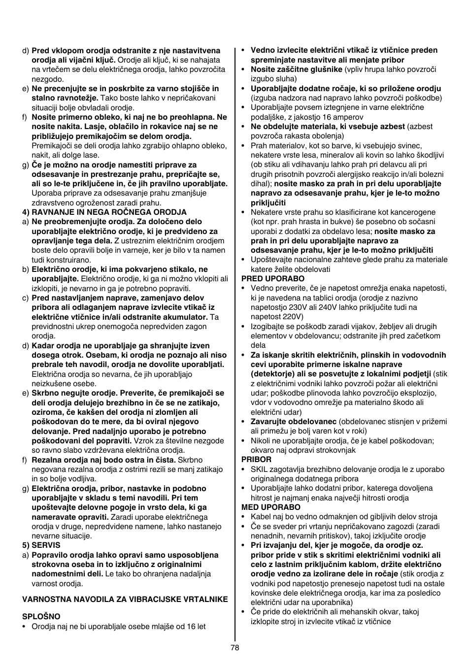 Skil 6389 AG User Manual | Page 78 / 108