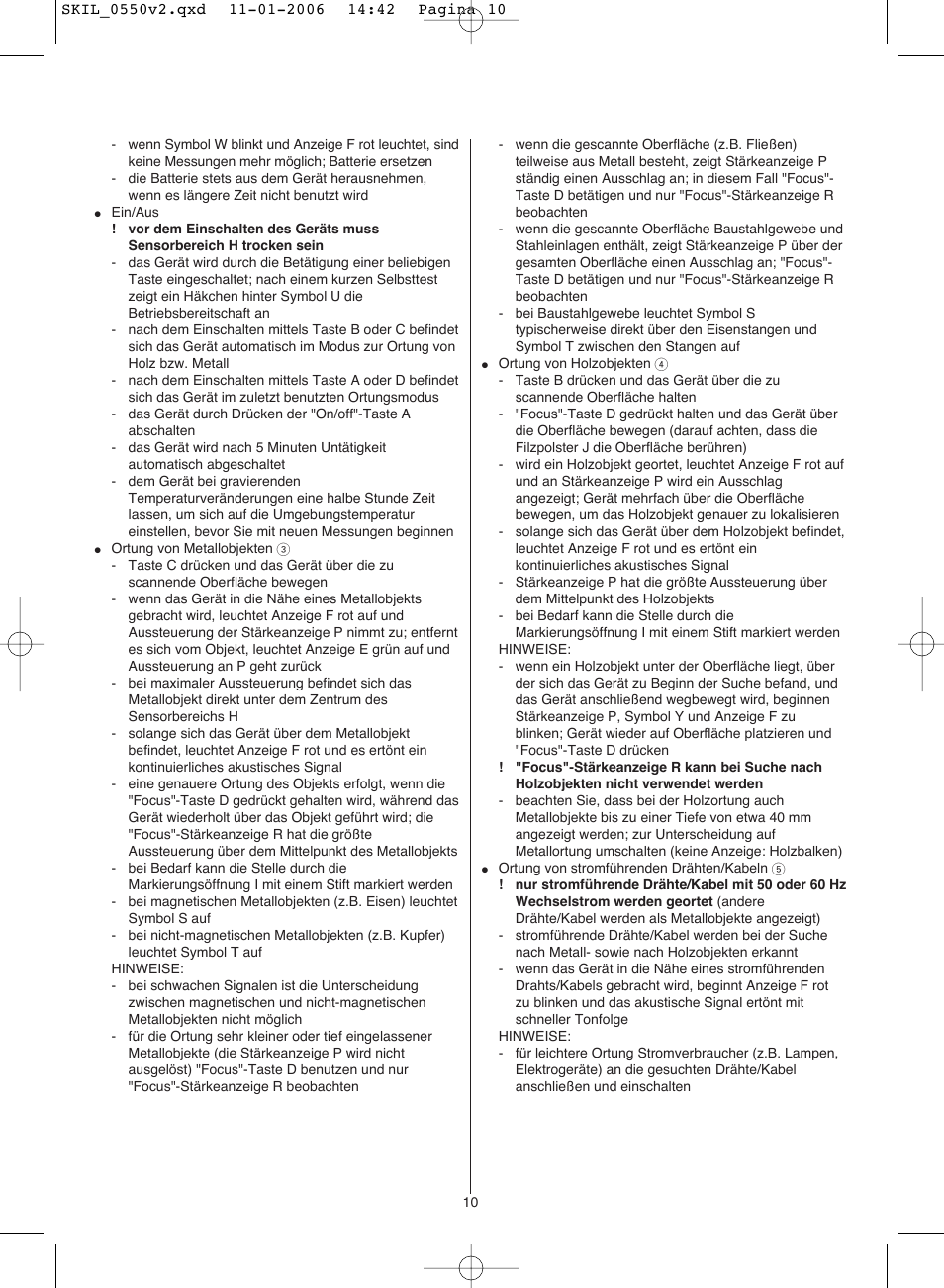 Skil 0550 AA User Manual | Page 10 / 68