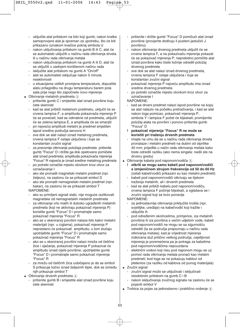 Skil 0550 AA User Manual | Page 53 / 68