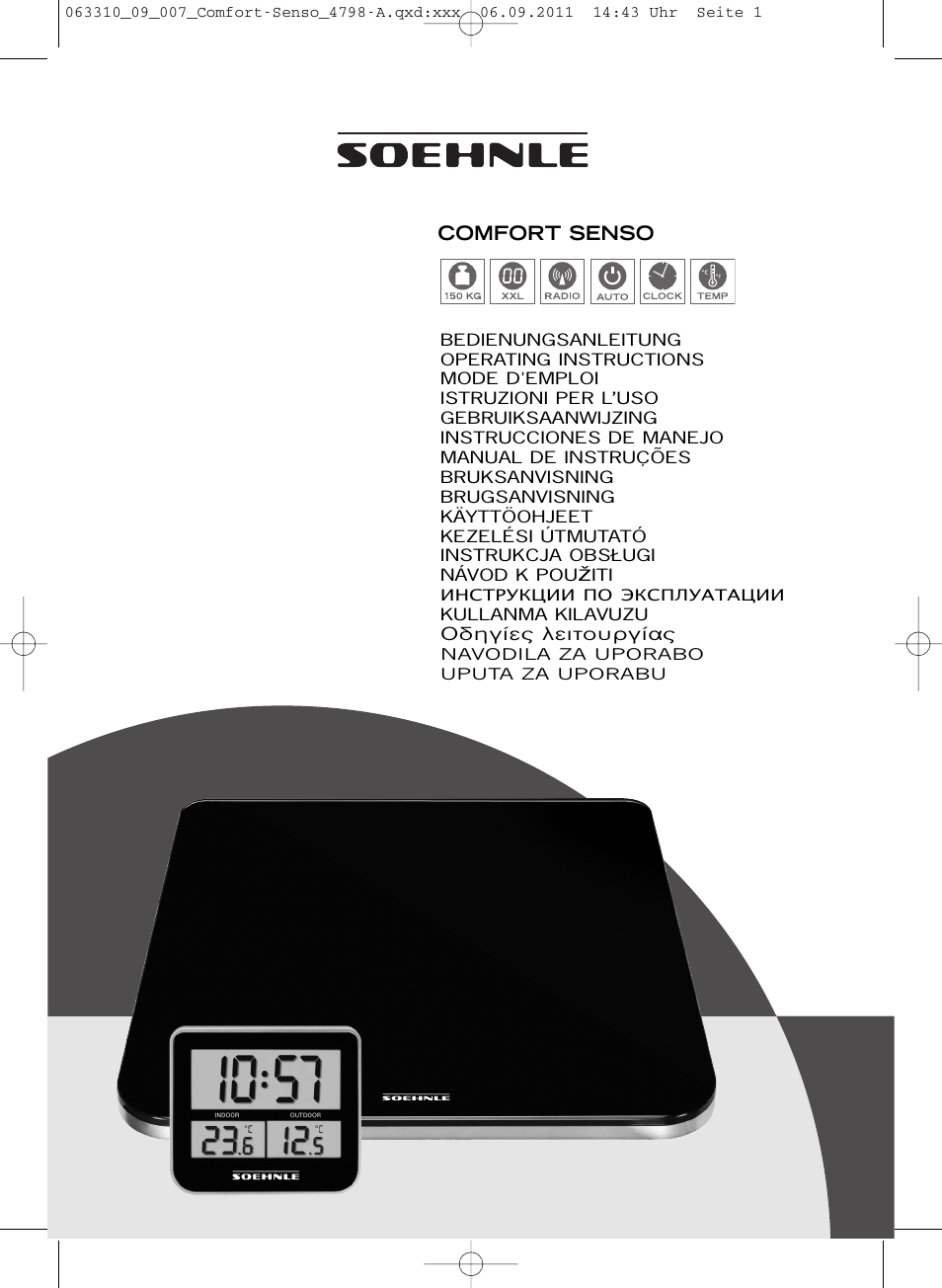 SOEHNLE Comfort Senso User Manual | 36 pages