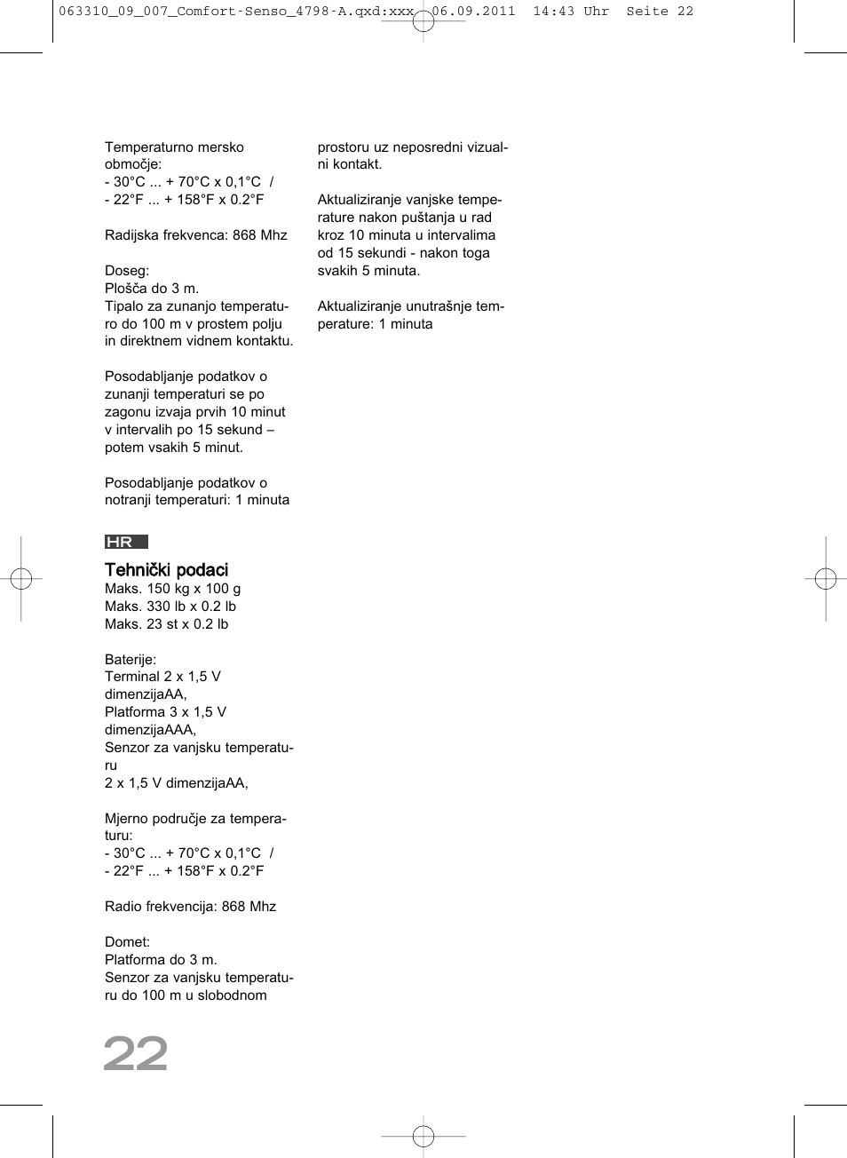 SOEHNLE Comfort Senso User Manual | Page 22 / 36