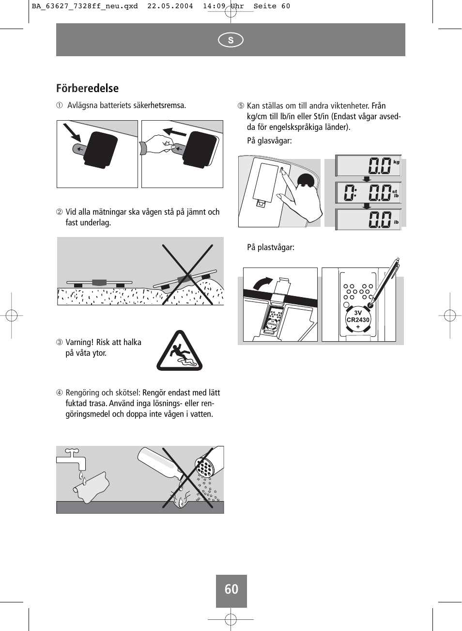 Förber edelse | SOEHNLE Body Balance Pacific User Manual | Page 60 / 148