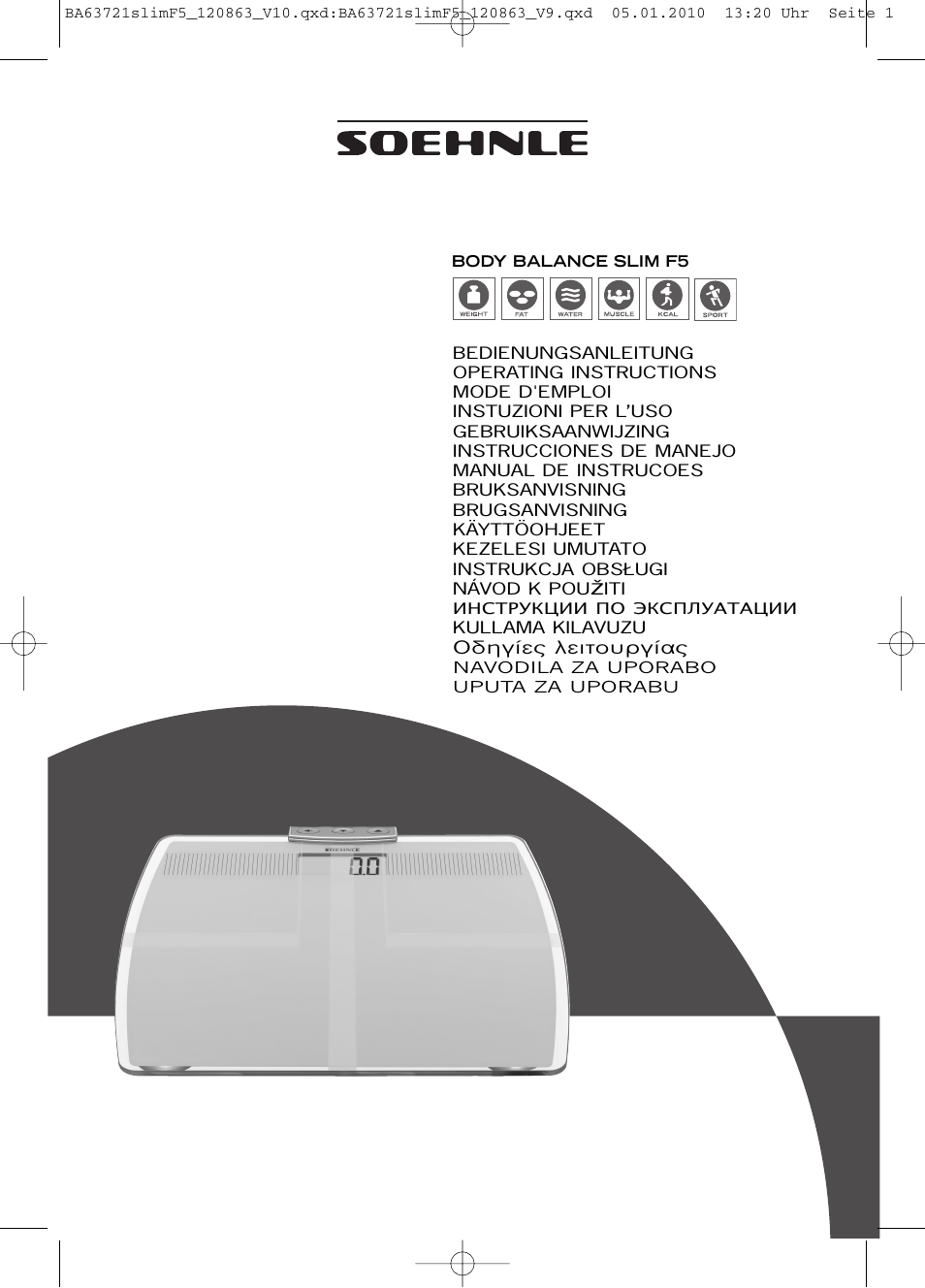 SOEHNLE Body Balance Slim F5 User Manual | 256 pages