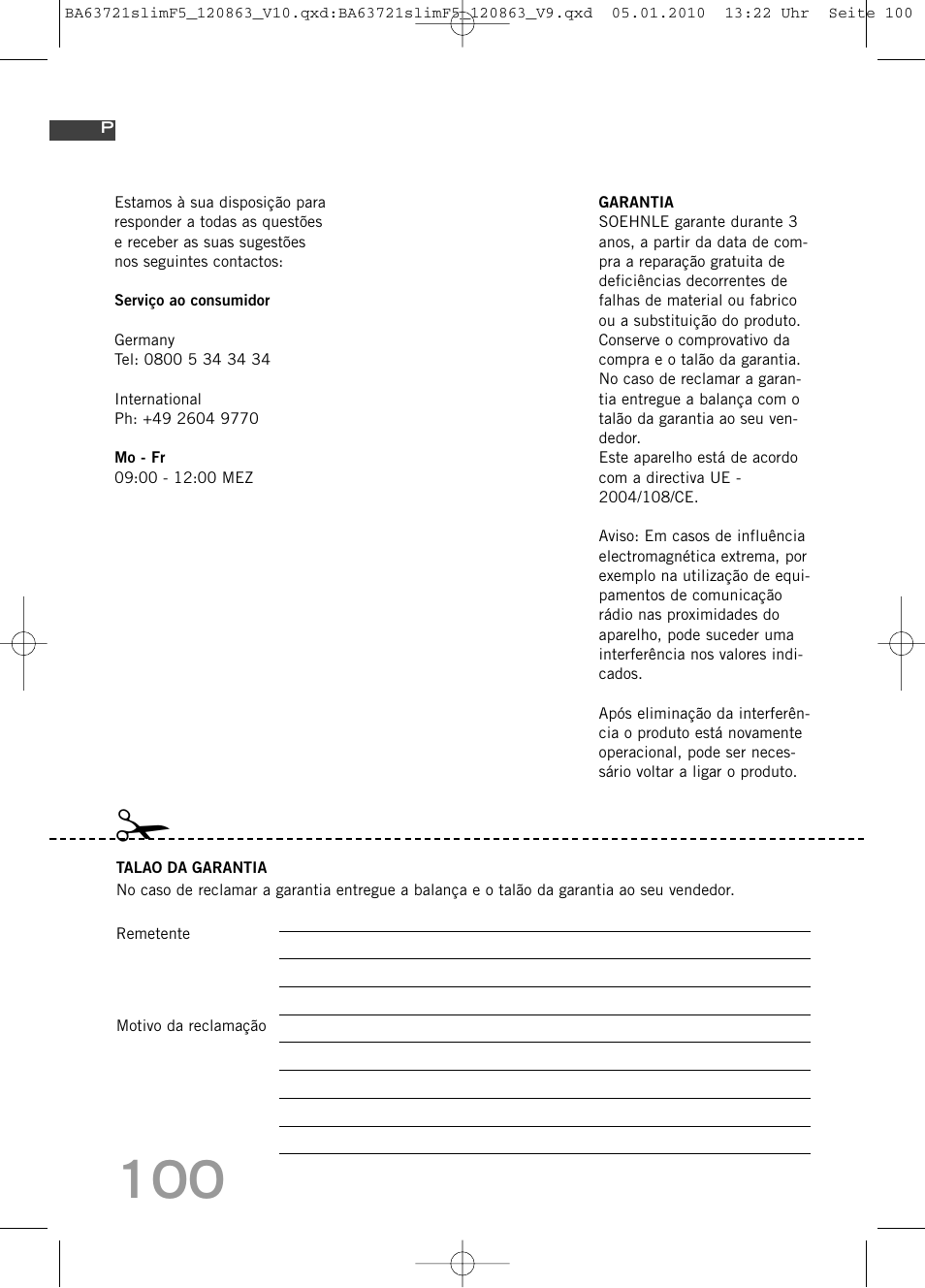 SOEHNLE Body Balance Slim F5 User Manual | Page 100 / 256