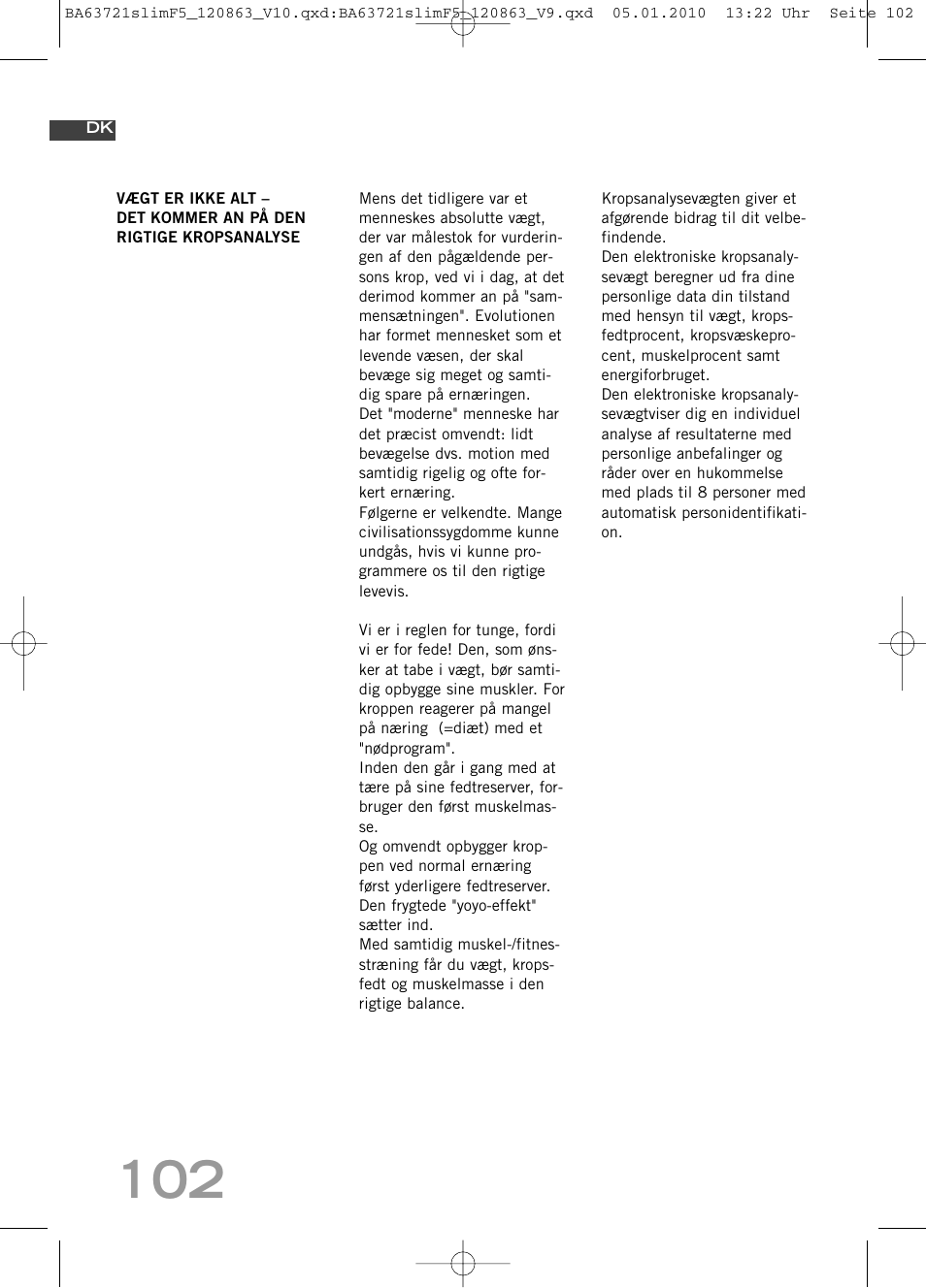 SOEHNLE Body Balance Slim F5 User Manual | Page 102 / 256