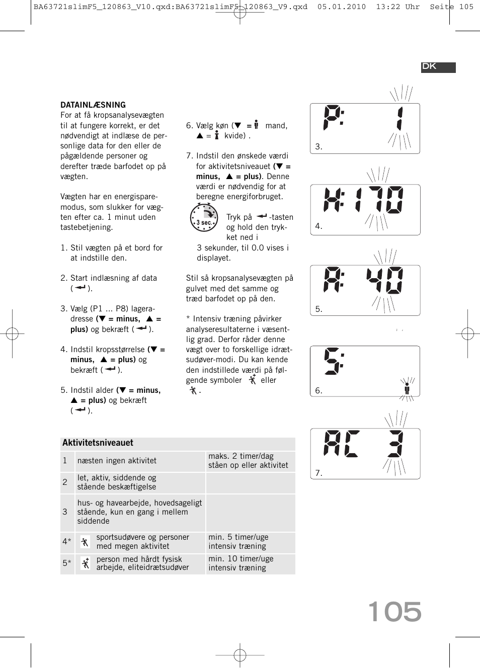 SOEHNLE Body Balance Slim F5 User Manual | Page 105 / 256