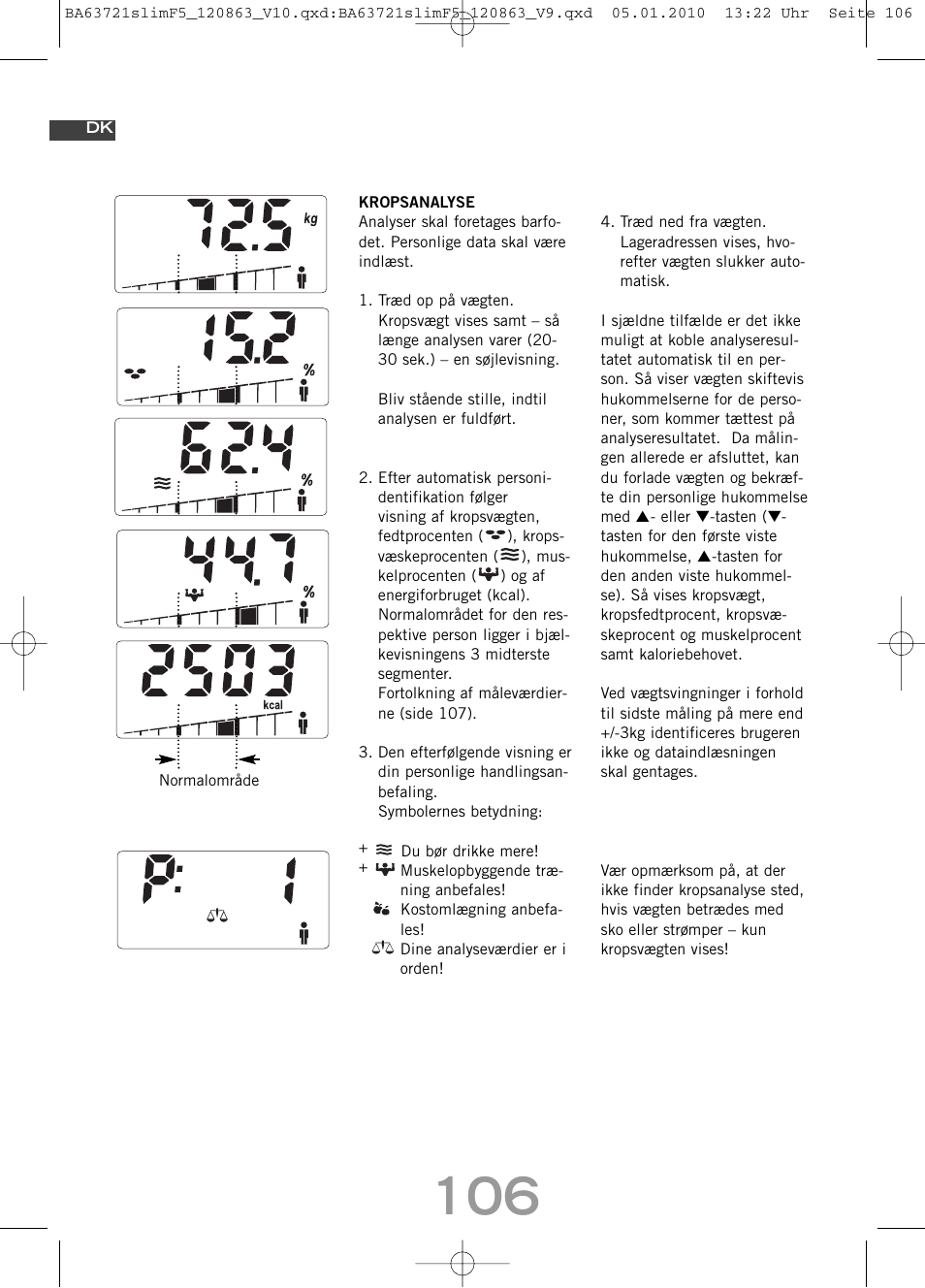 SOEHNLE Body Balance Slim F5 User Manual | Page 106 / 256