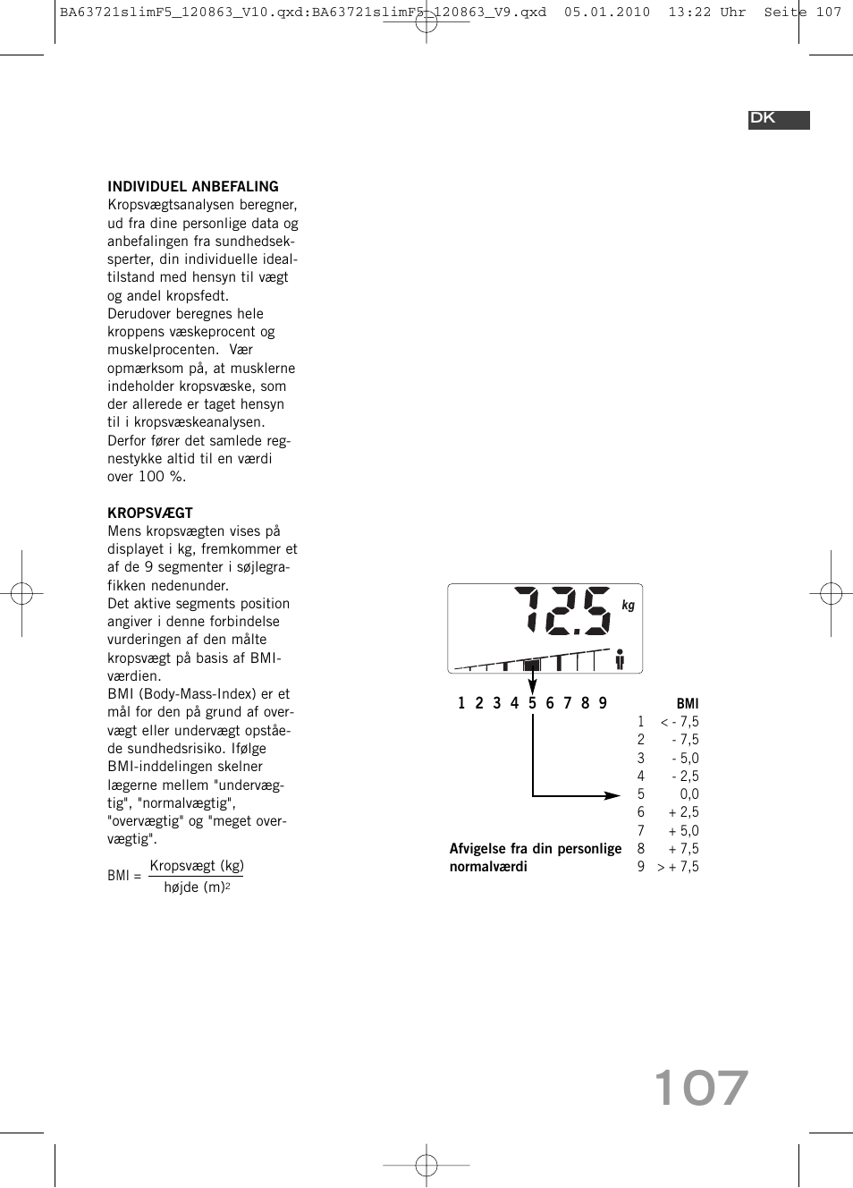 SOEHNLE Body Balance Slim F5 User Manual | Page 107 / 256