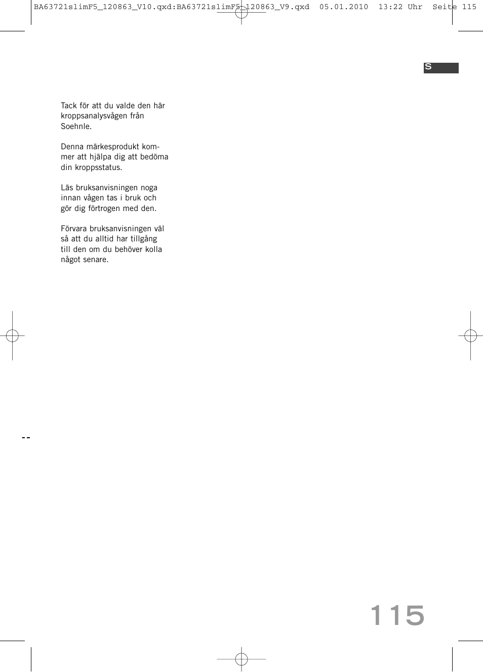 SOEHNLE Body Balance Slim F5 User Manual | Page 115 / 256