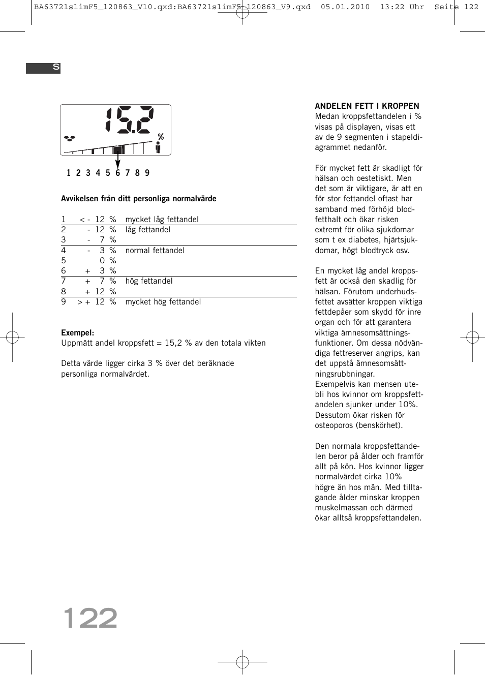 SOEHNLE Body Balance Slim F5 User Manual | Page 122 / 256