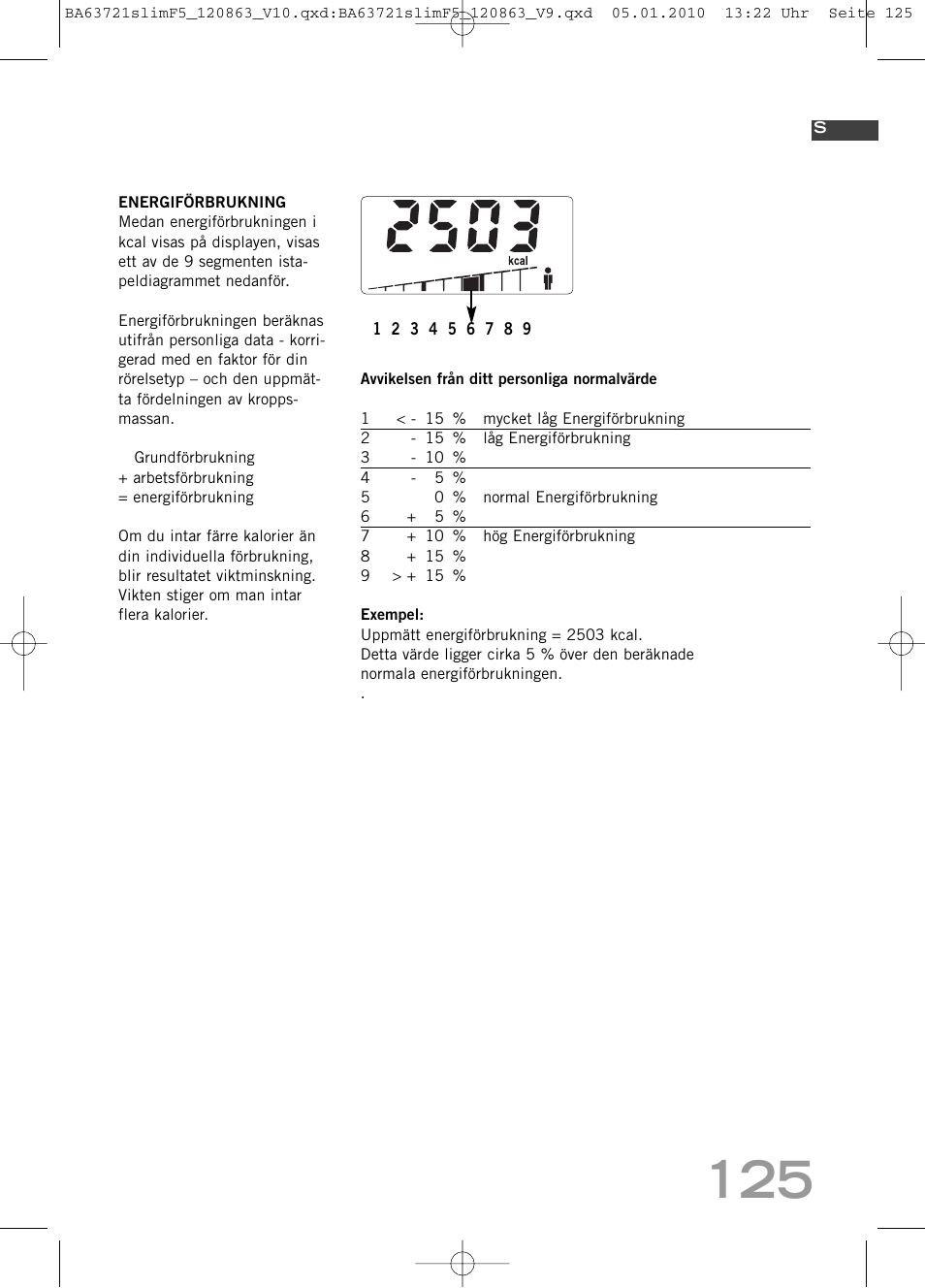 SOEHNLE Body Balance Slim F5 User Manual | Page 125 / 256