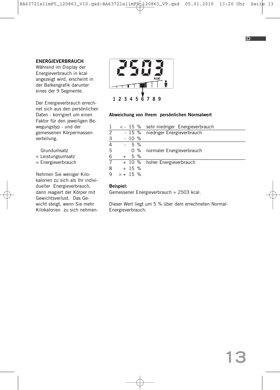 SOEHNLE Body Balance Slim F5 User Manual | Page 13 / 256