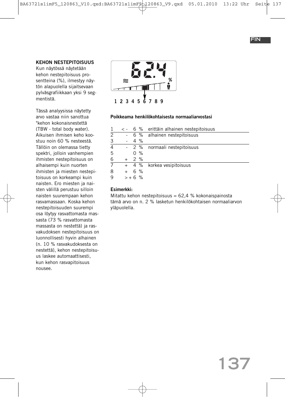 SOEHNLE Body Balance Slim F5 User Manual | Page 137 / 256