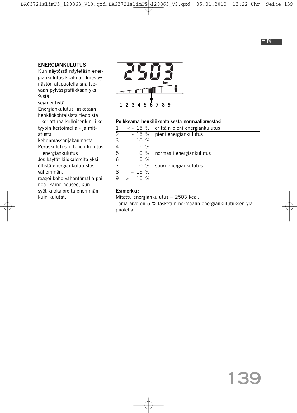 SOEHNLE Body Balance Slim F5 User Manual | Page 139 / 256
