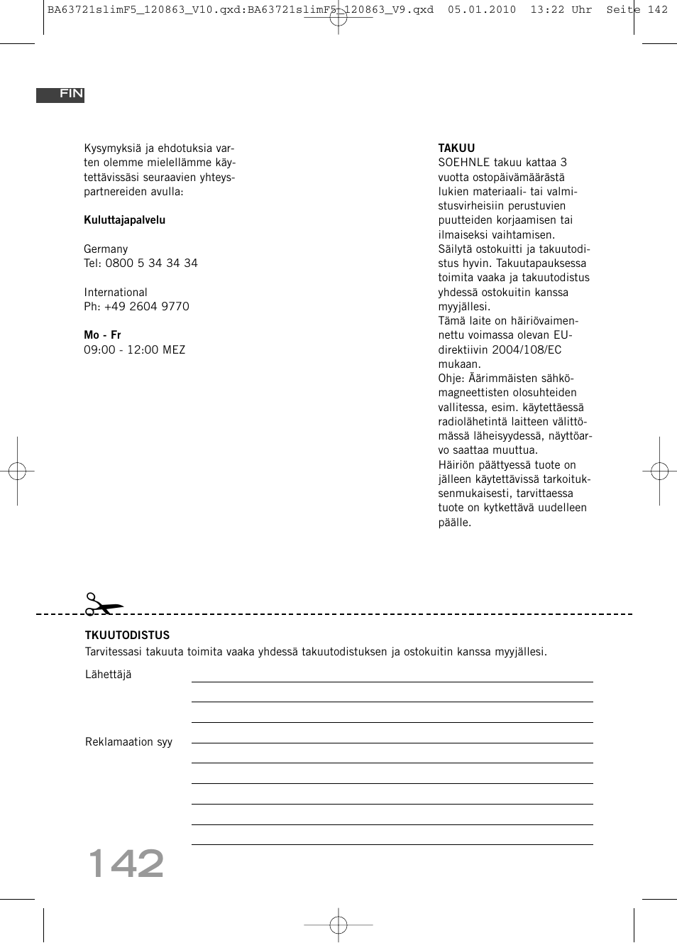SOEHNLE Body Balance Slim F5 User Manual | Page 142 / 256