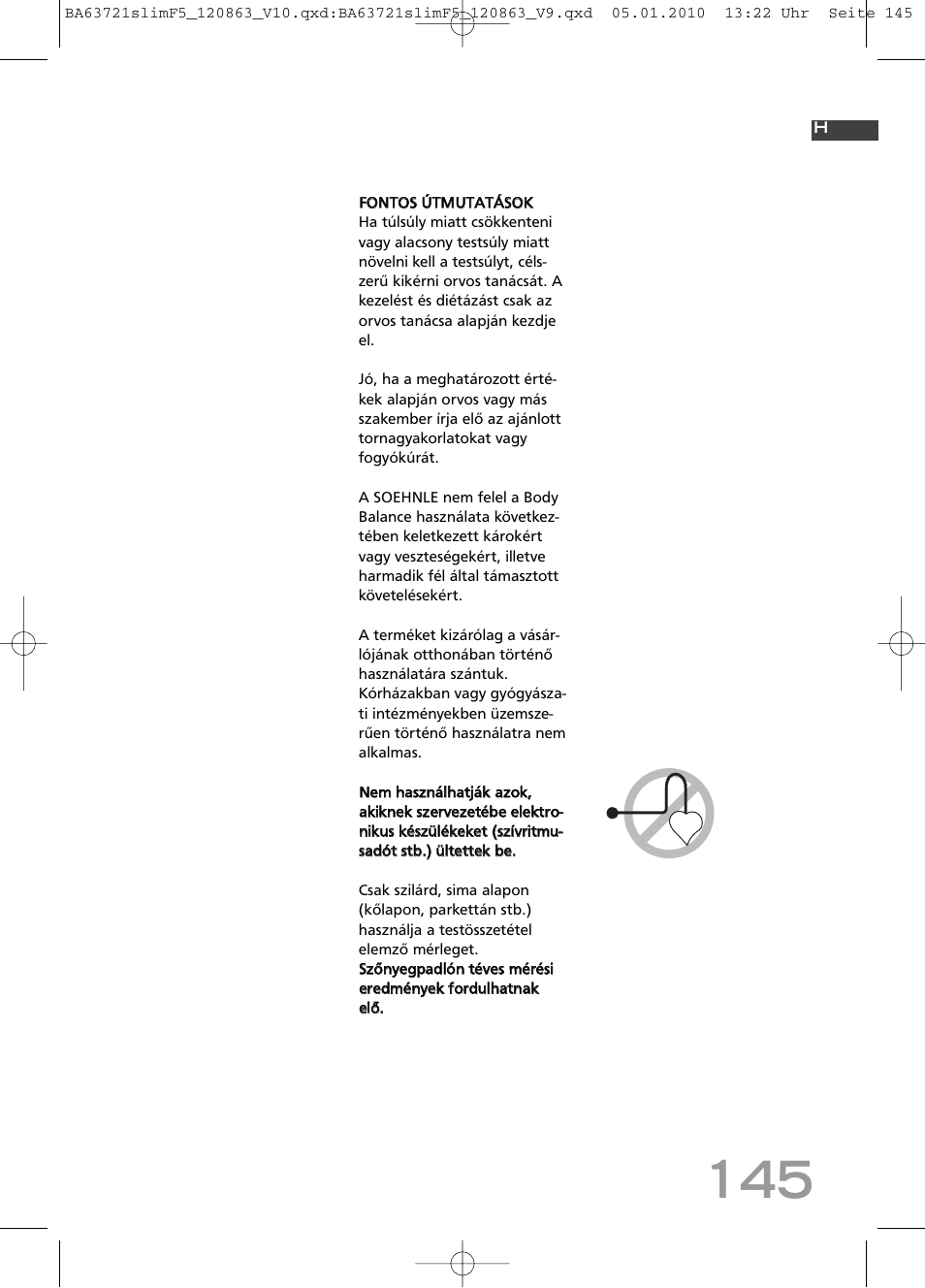SOEHNLE Body Balance Slim F5 User Manual | Page 145 / 256