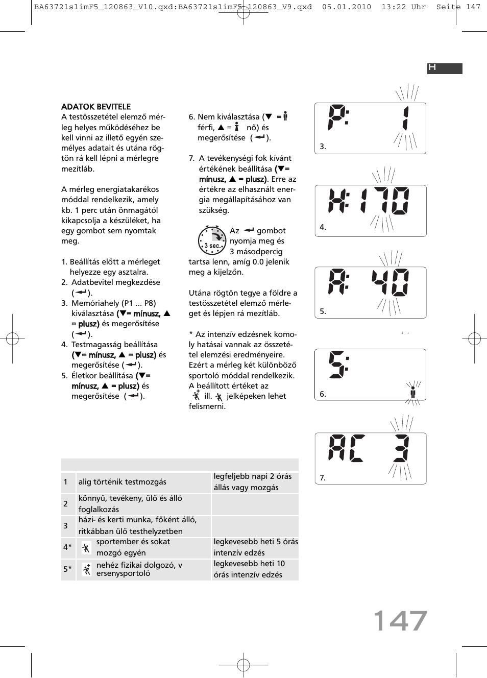 SOEHNLE Body Balance Slim F5 User Manual | Page 147 / 256