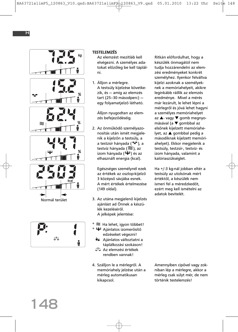 SOEHNLE Body Balance Slim F5 User Manual | Page 148 / 256