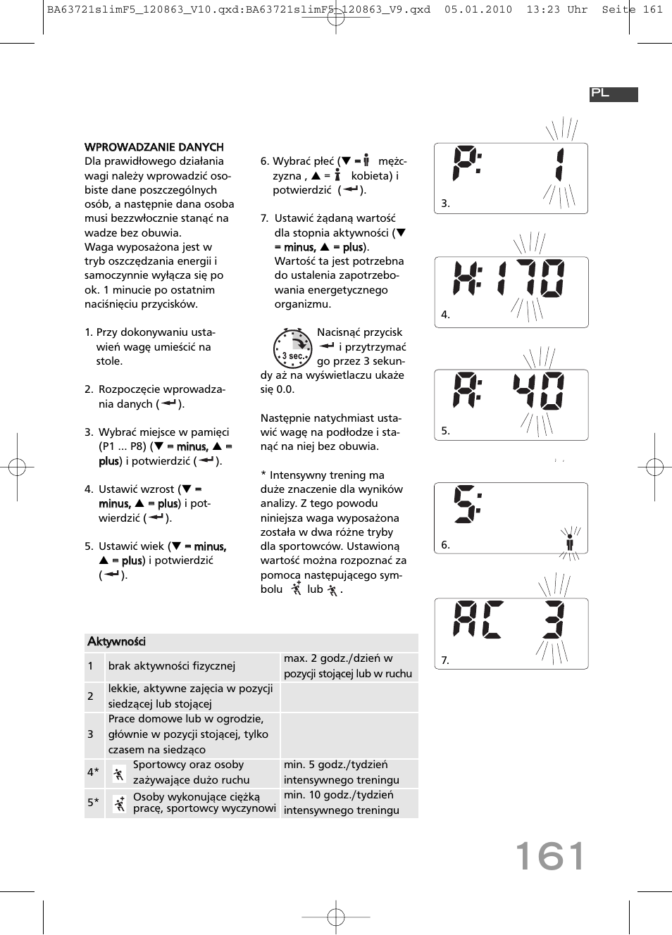 SOEHNLE Body Balance Slim F5 User Manual | Page 161 / 256