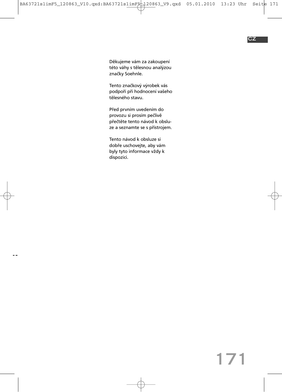 SOEHNLE Body Balance Slim F5 User Manual | Page 171 / 256