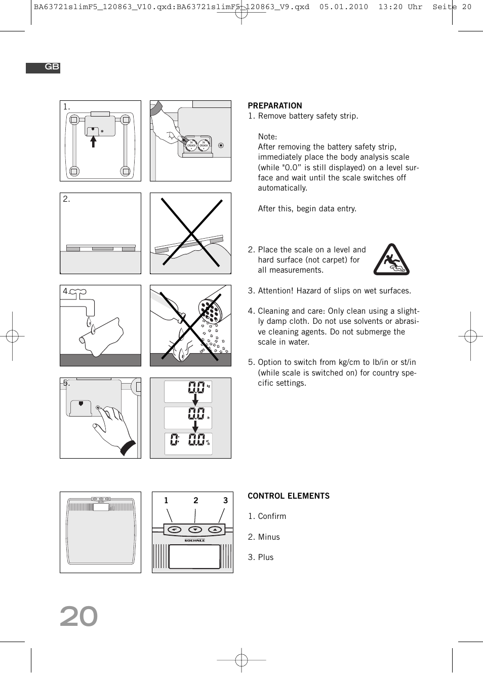 SOEHNLE Body Balance Slim F5 User Manual | Page 20 / 256