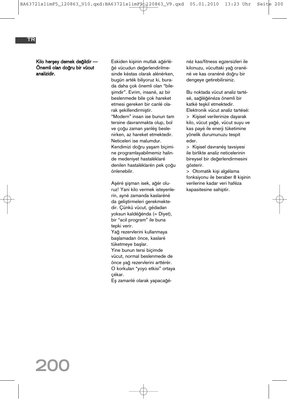 SOEHNLE Body Balance Slim F5 User Manual | Page 200 / 256