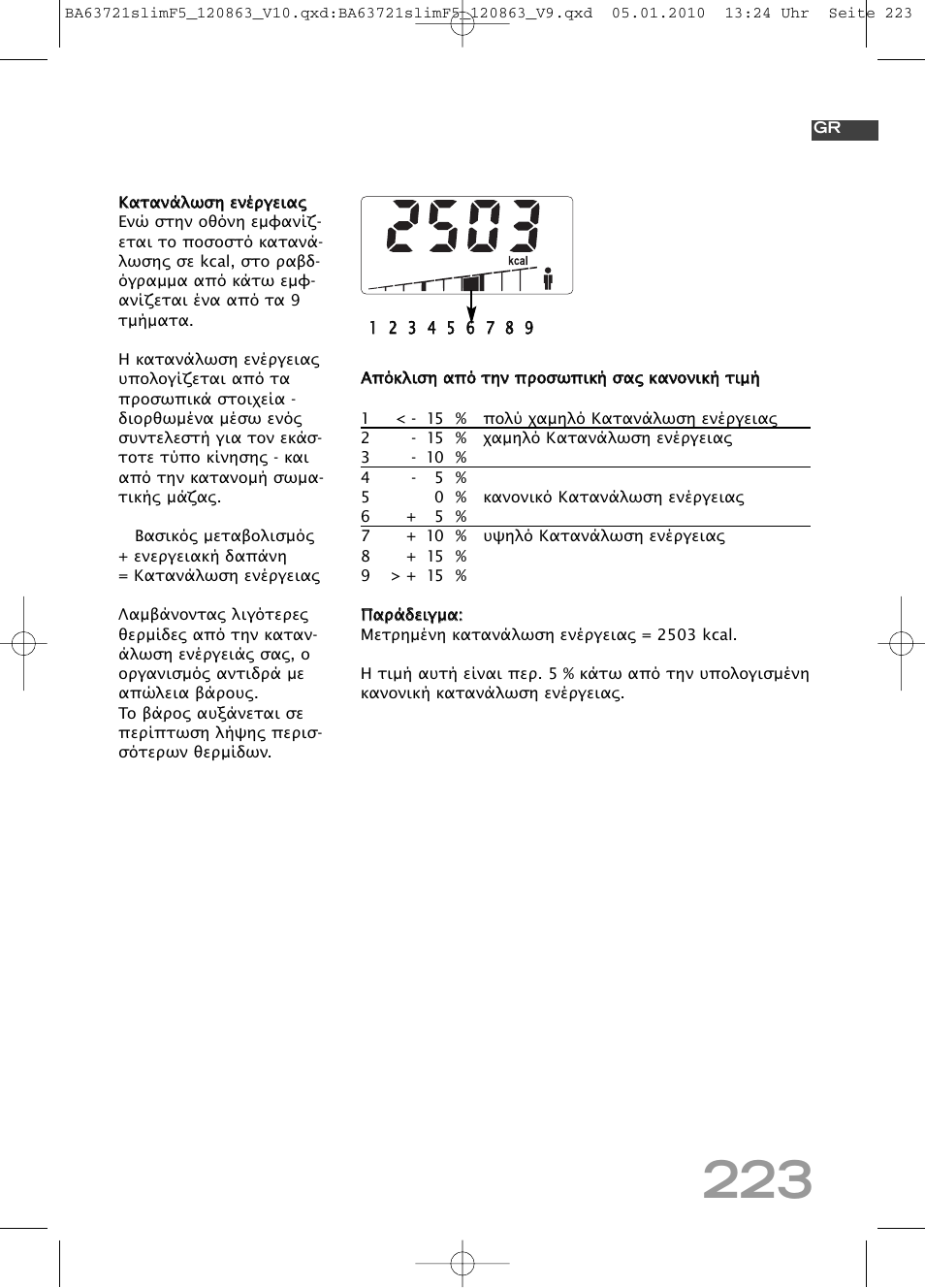SOEHNLE Body Balance Slim F5 User Manual | Page 223 / 256