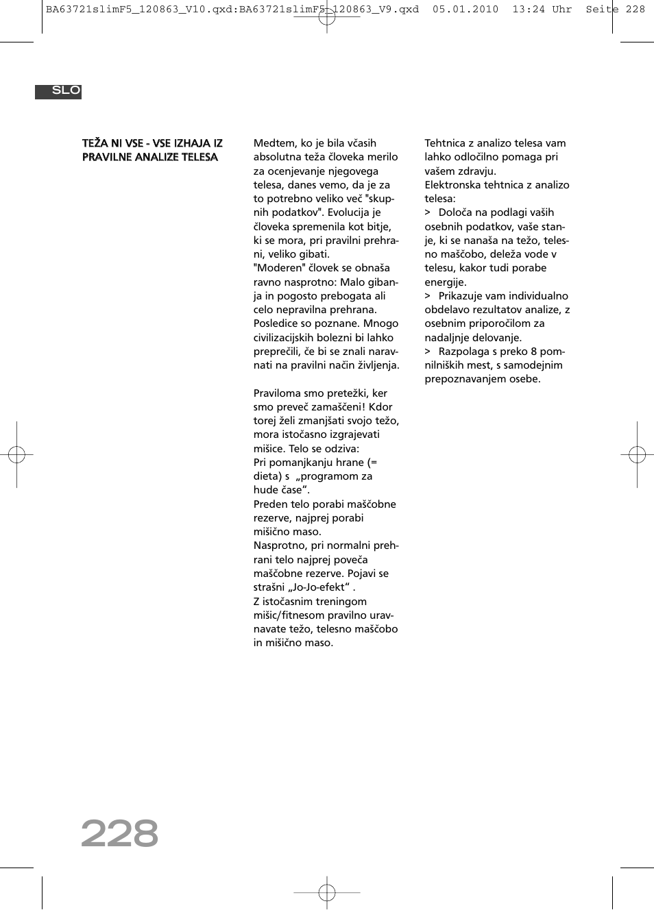SOEHNLE Body Balance Slim F5 User Manual | Page 228 / 256