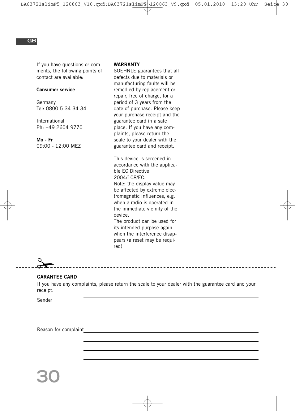 SOEHNLE Body Balance Slim F5 User Manual | Page 30 / 256