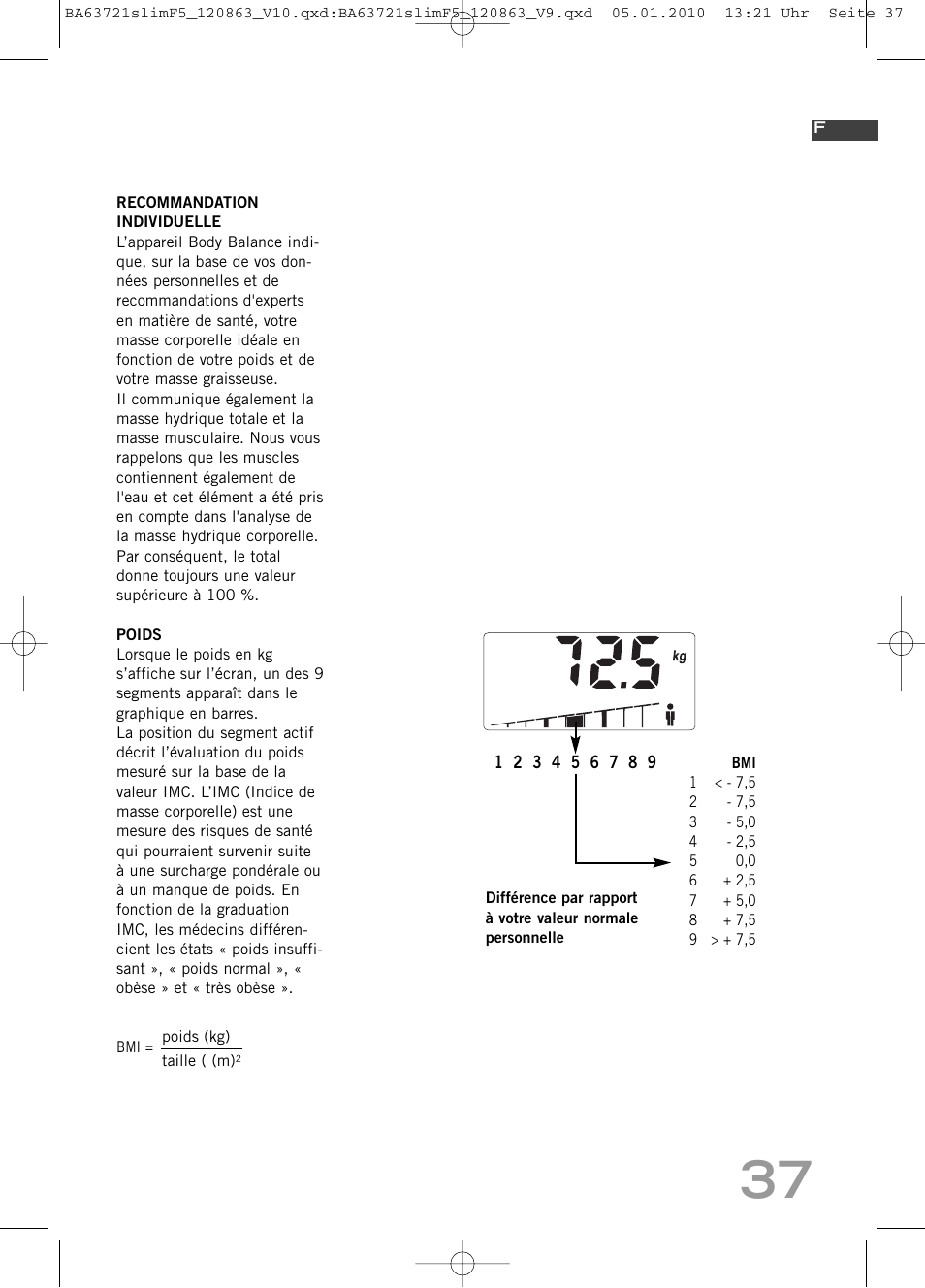 SOEHNLE Body Balance Slim F5 User Manual | Page 37 / 256