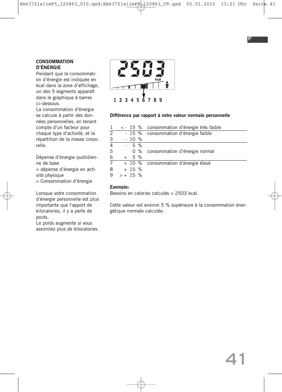SOEHNLE Body Balance Slim F5 User Manual | Page 41 / 256