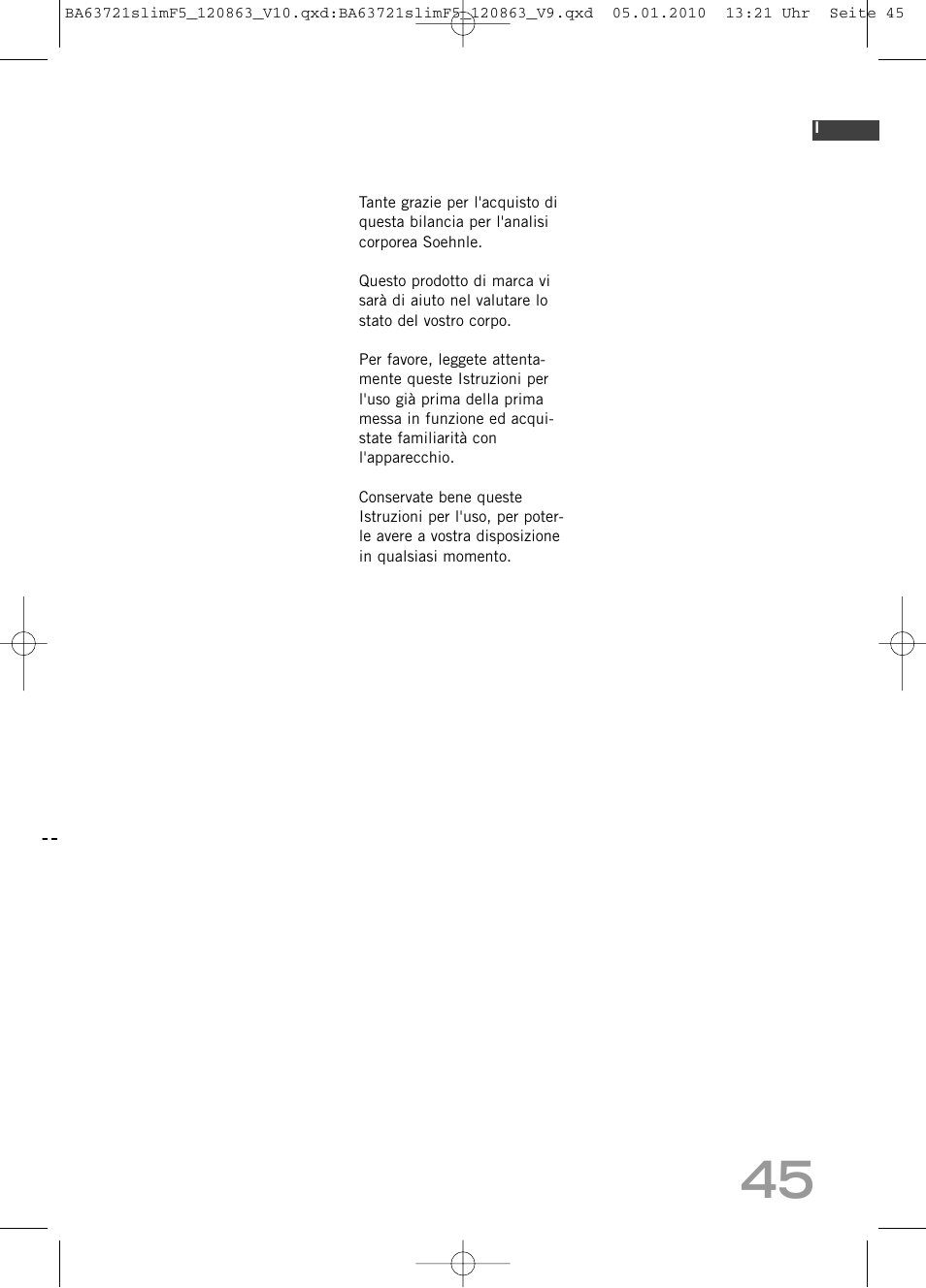 SOEHNLE Body Balance Slim F5 User Manual | Page 45 / 256