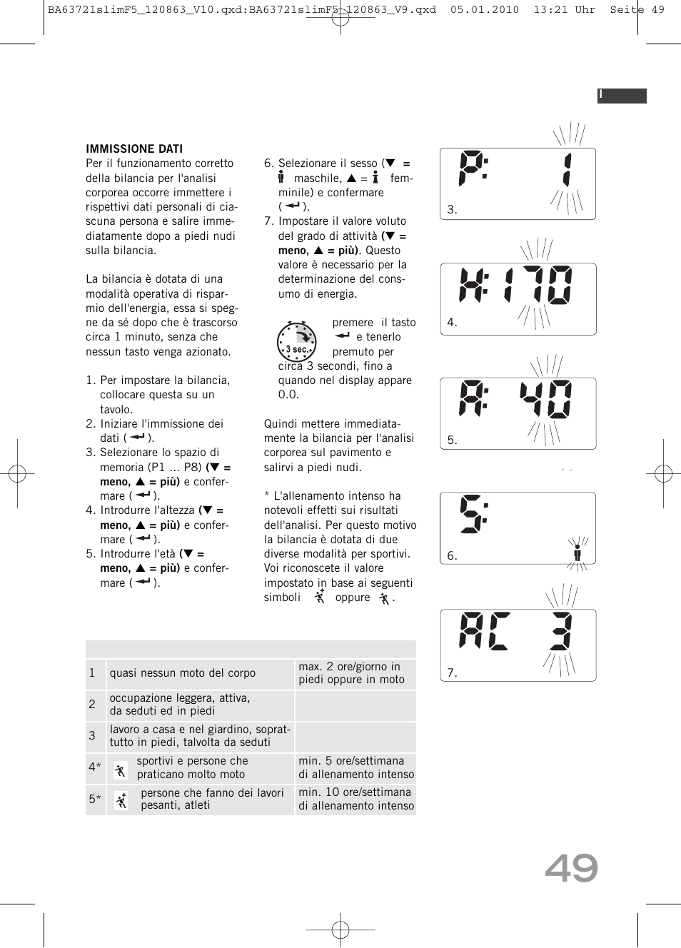 SOEHNLE Body Balance Slim F5 User Manual | Page 49 / 256