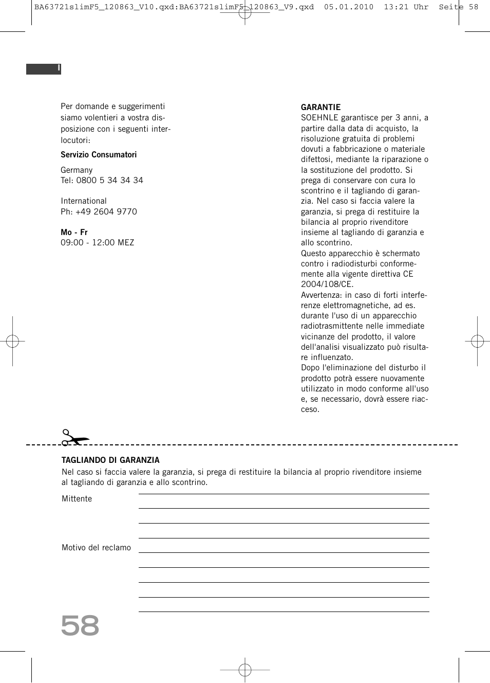SOEHNLE Body Balance Slim F5 User Manual | Page 58 / 256